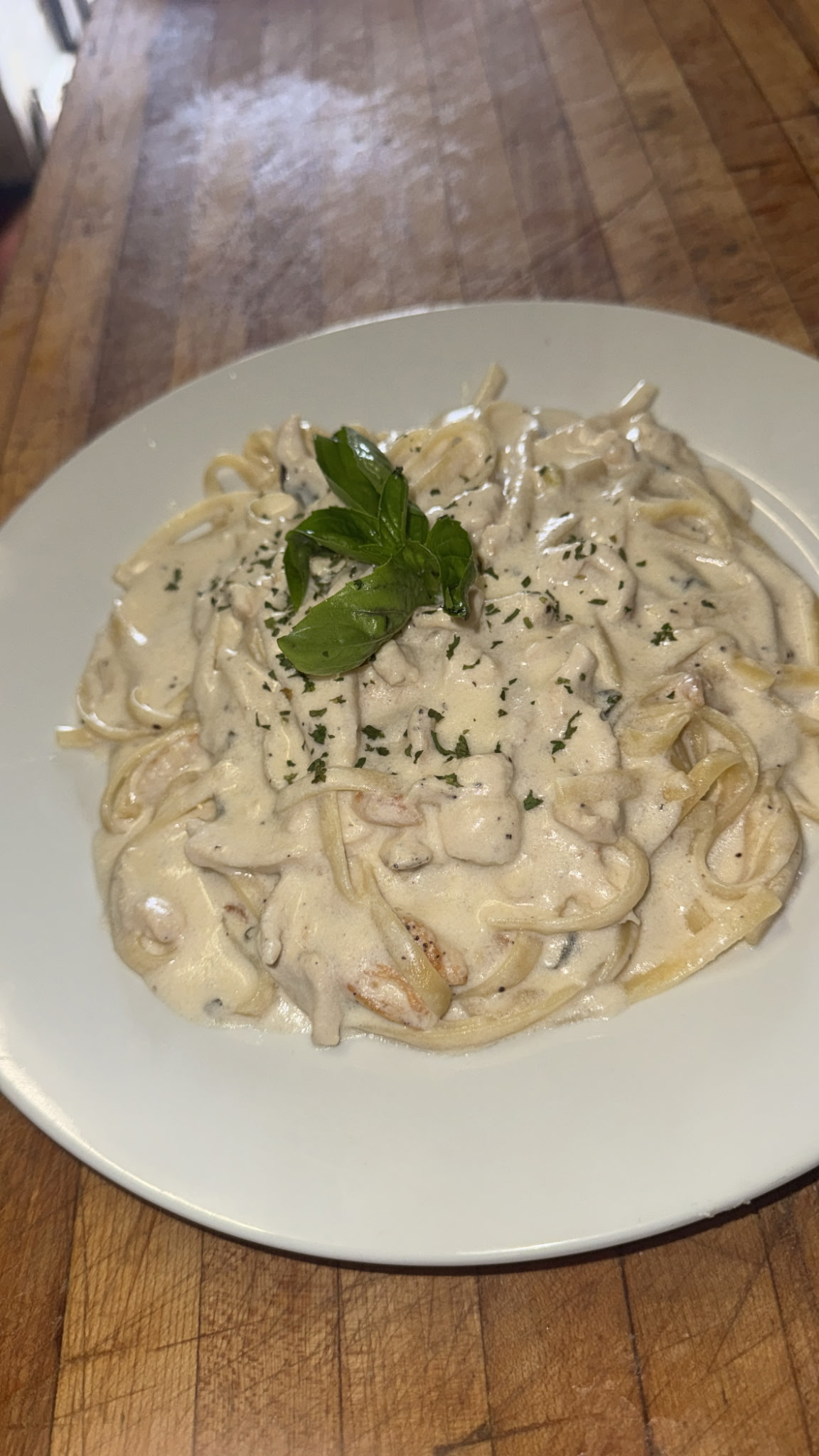 Chicken fettuccine alfredo