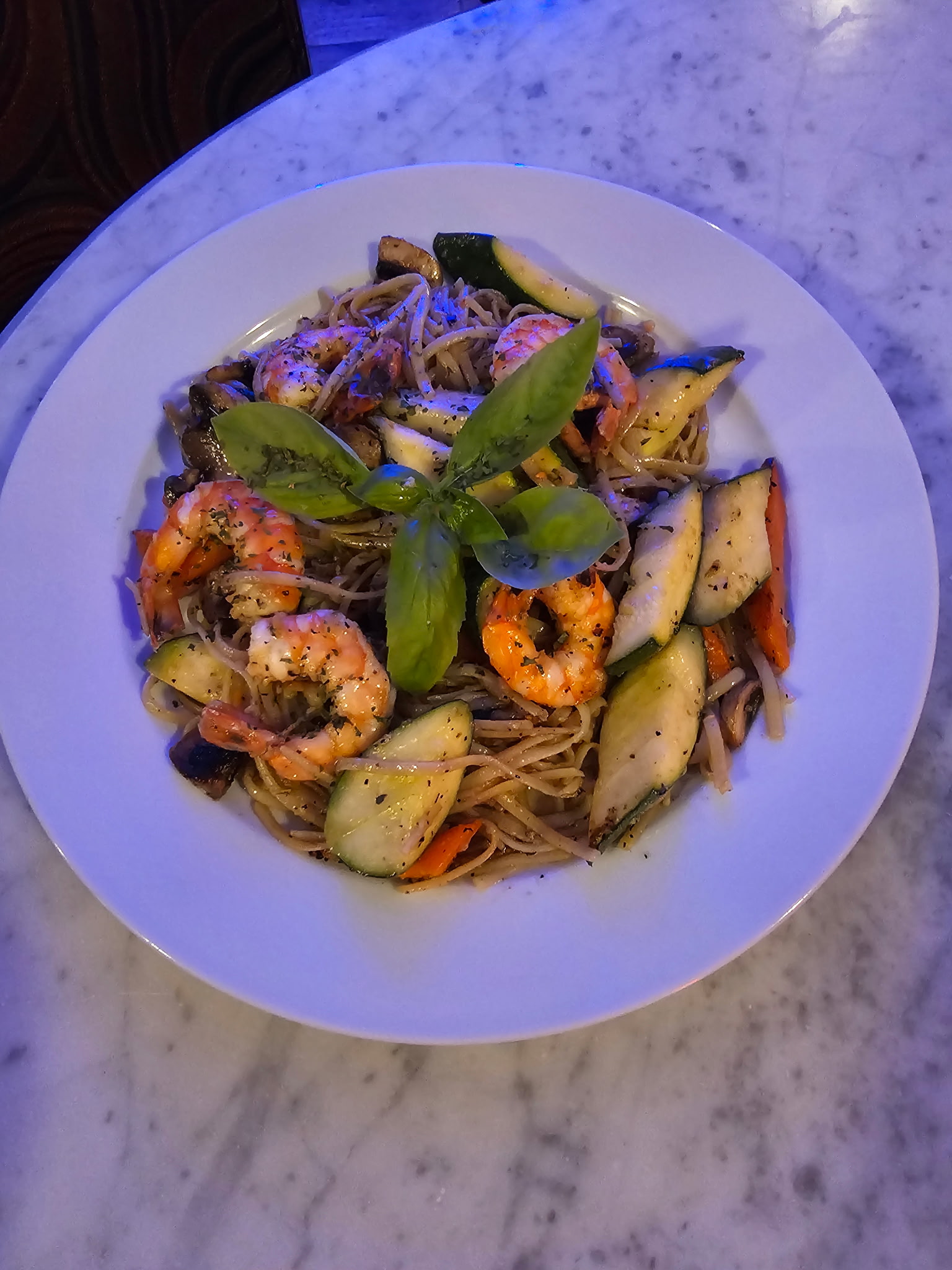 Shrimp vegetable pasta